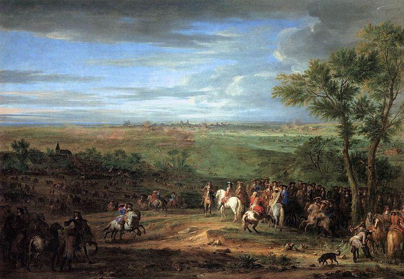 Adam Frans van der Meulen Louis XIV Arriving in the Camp in front of Maastricht china oil painting image